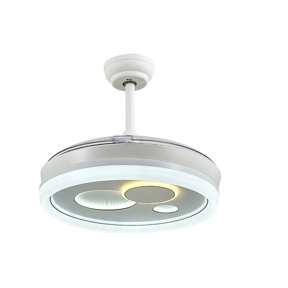 CristalRecord Deckenventilator Naira Ø 106 cm weiß