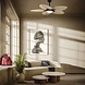 CristalRecord Deckenventilator Palm Ø 132 cm Stoff schwarz CristalRecord Deckenventilator Palm Ø 132 cm Stoff schwarz