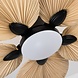 CristalRecord Deckenventilator Palm Ø 132 cm Stoff schwarz CristalRecord Deckenventilator Palm Ø 132 cm Stoff schwarz