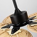 CristalRecord Deckenventilator Palm Ø 132 cm Stoff schwarz CristalRecord Deckenventilator Palm Ø 132 cm Stoff schwarz