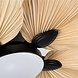 CristalRecord Deckenventilator Palm Ø 132 cm Stoff schwarz CristalRecord Deckenventilator Palm Ø 132 cm Stoff schwarz