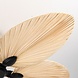 CristalRecord Deckenventilator Palm Ø 132 cm Stoff schwarz CristalRecord Deckenventilator Palm Ø 132 cm Stoff schwarz