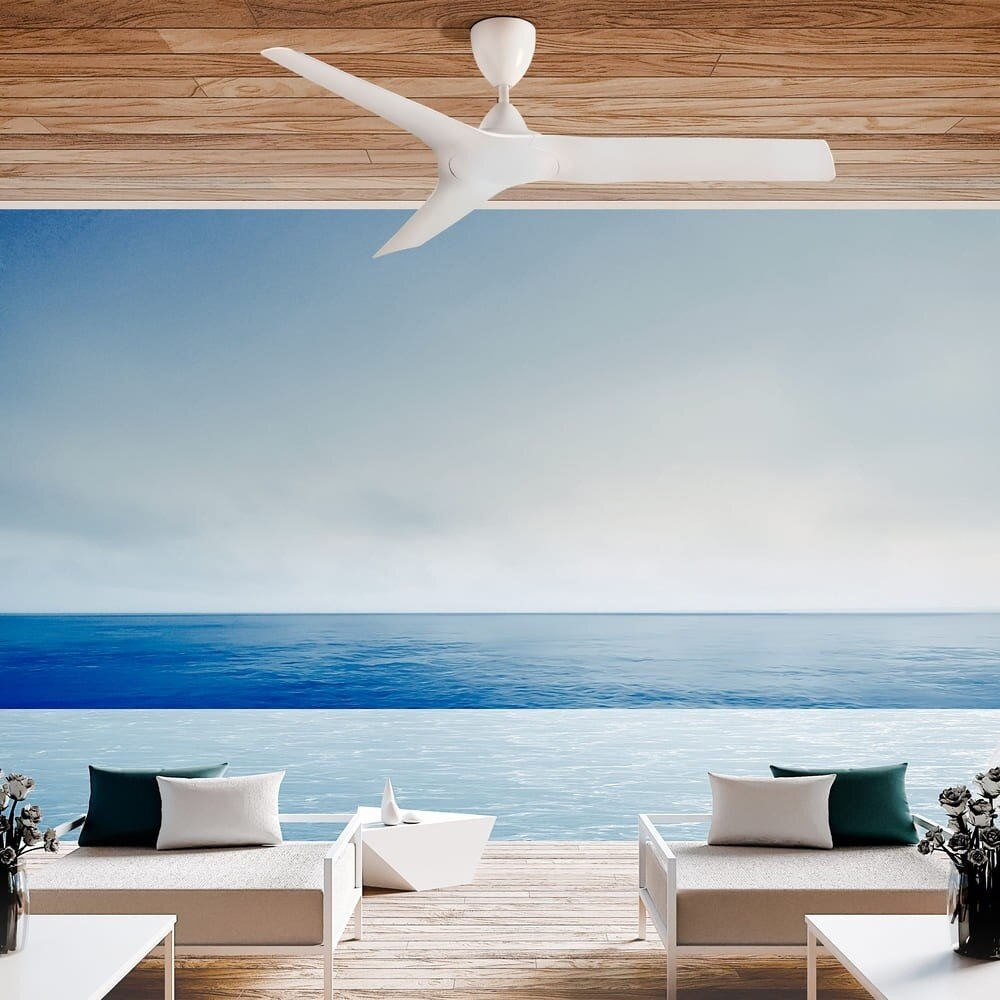 CristalRecord Deckenventilator Hurricane Ø 132 cm Outdoor IP44 weiß CristalRecord Deckenventilator Hurricane Ø 132 cm Outdoor IP44 weiß