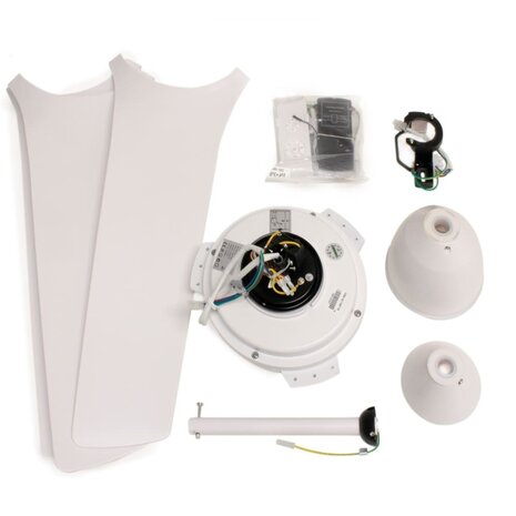 CristalRecord Deckenventilator Hurricane Ø 132 cm Outdoor IP44 weiß CristalRecord Deckenventilator Hurricane Ø 132 cm Outdoor IP44 weiß