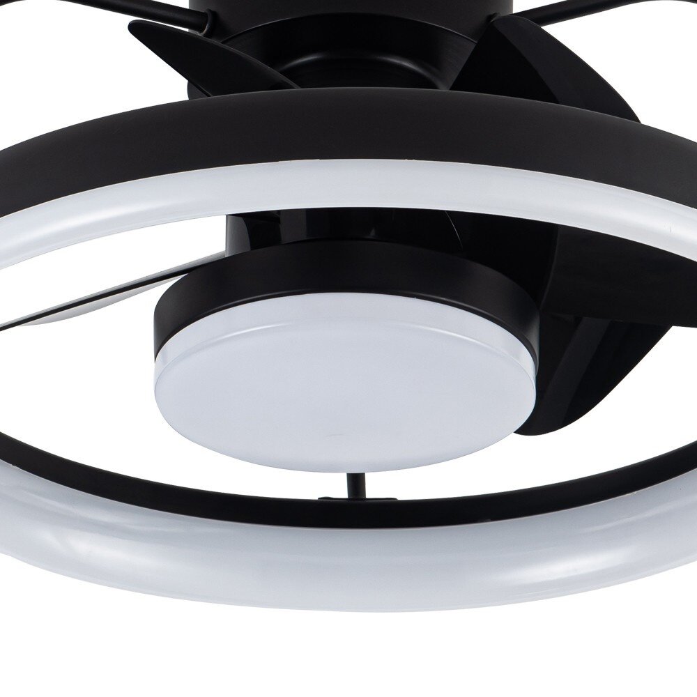 CristalRecord Deckenventilator Strike Ø 49 cm schwarz