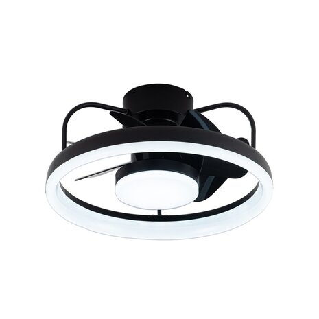 CristalRecord Deckenventilator Strike Ø 49 cm schwarz