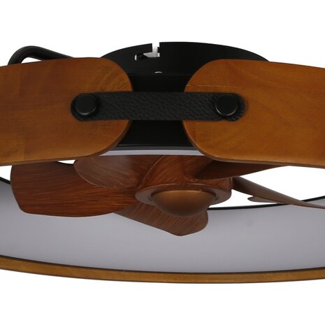 CristalRecord Deckenventilator Tivoli Ø 50 cm schwarz braun CristalRecord Deckenventilator Tivoli Ø 50 cm schwarz braun