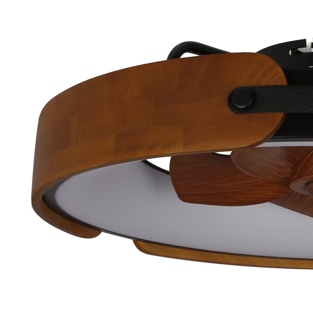 CristalRecord Deckenventilator Tivoli Ø 50 cm schwarz braun CristalRecord Deckenventilator Tivoli Ø 50 cm schwarz braun