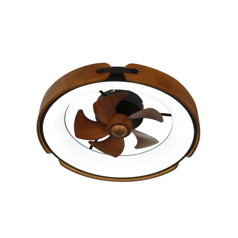 CristalRecord Deckenventilator Tivoli Ø 50 cm schwarz braun CristalRecord Deckenventilator Tivoli Ø 50 cm schwarz braun