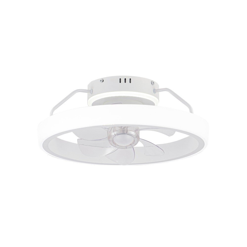 CristalRecord Deckenventilator Dinirot Ø 50 cm weiß