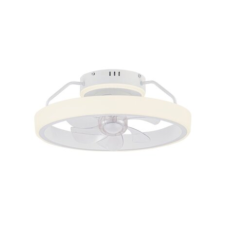 CristalRecord Deckenventilator Dinirot Ø 50 cm weiß