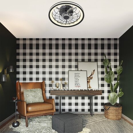 CristalRecord Deckenventilator Rafale Ø 40 cm schwarz CristalRecord Deckenventilator Rafale Ø 40 cm schwarz