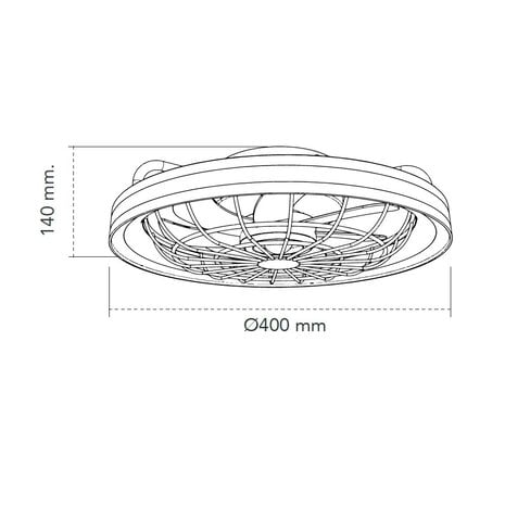 CristalRecord Deckenventilator Rafale Ø 40 cm schwarz CristalRecord Deckenventilator Rafale Ø 40 cm schwarz