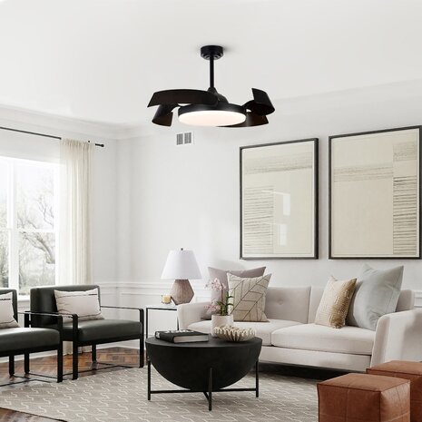 CristalRecord Deckenventilator Batan WIFI Ø 107 cm schwarz