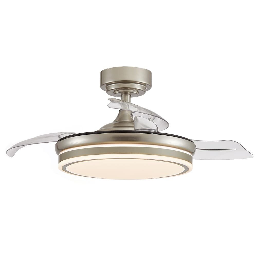 CristalRecord Deckenventilator Moss Ø 106 cm Chrom matt CristalRecord Deckenventilator Moss Ø 106 cm Chrom matt