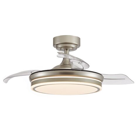 CristalRecord Deckenventilator Moss Ø 106 cm Chrom matt CristalRecord Deckenventilator Moss Ø 106 cm Chrom matt