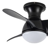 CristalRecord Deckenventilator Epona Mini Ø 64 cm schwarz