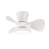 CristalRecord Deckenventilator Moll Mini Ø 56 cm weiß