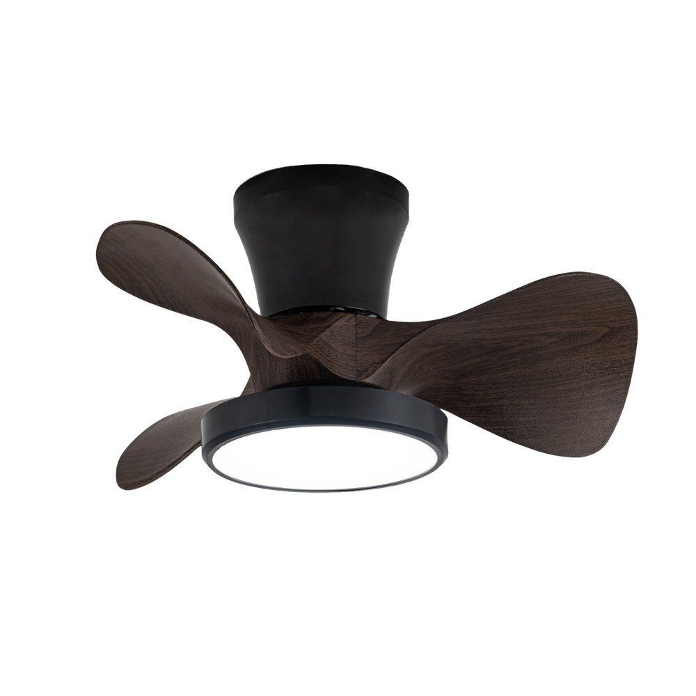 CristalRecord Deckenventilator Moll Mini Ø 56 cm Holz schwarz CristalRecord Deckenventilator Moll Mini Ø 56 cm Holz schwarz