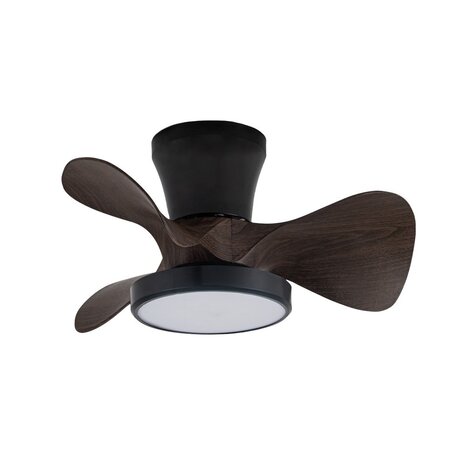 CristalRecord Deckenventilator Moll Mini Ø 56 cm Holz schwarz CristalRecord Deckenventilator Moll Mini Ø 56 cm Holz schwarz