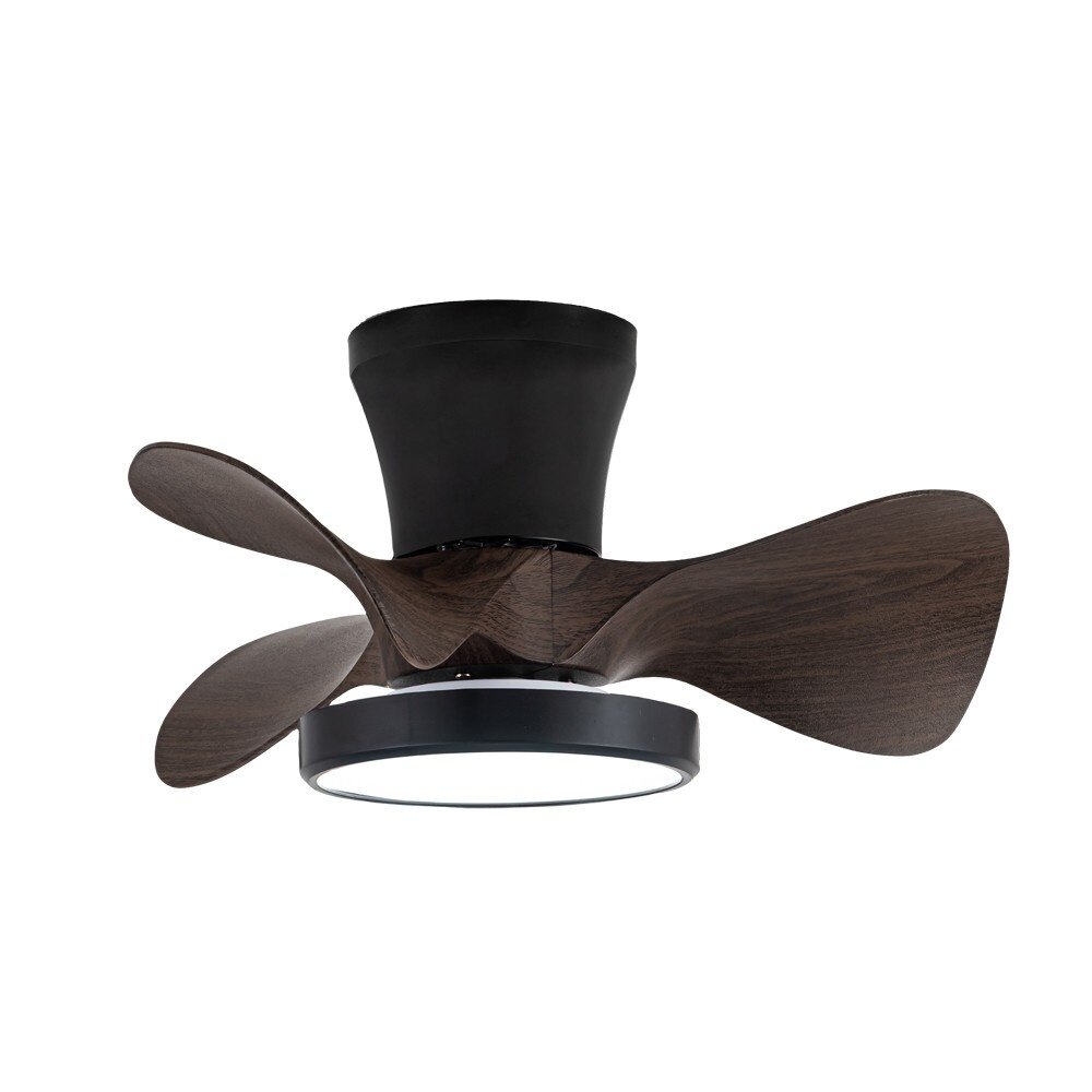 CristalRecord Deckenventilator Moll Mini Ø 56 cm Holz schwarz CristalRecord Deckenventilator Moll Mini Ø 56 cm Holz schwarz