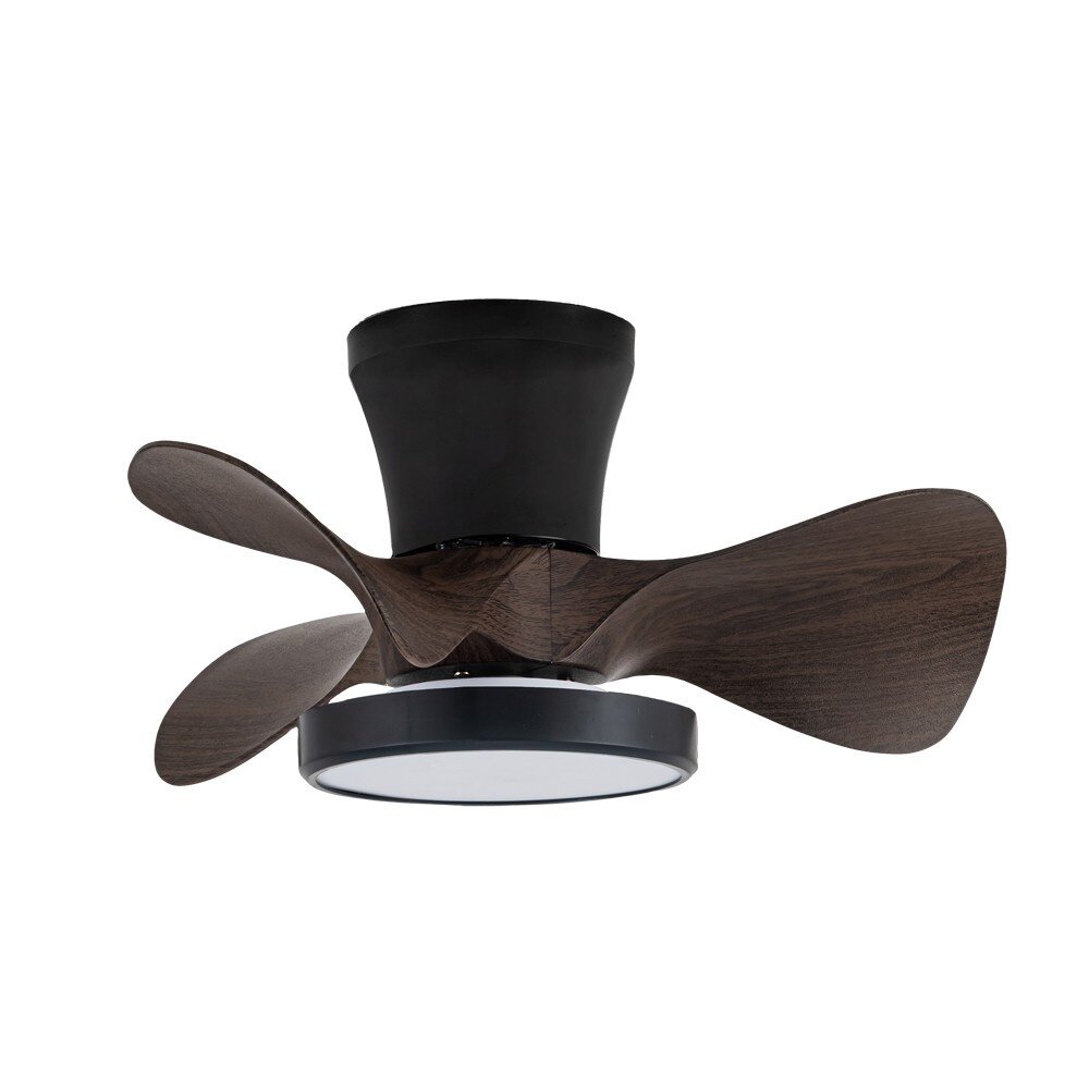 CristalRecord Deckenventilator Moll Mini Ø 56 cm Holz schwarz CristalRecord Deckenventilator Moll Mini Ø 56 cm Holz schwarz