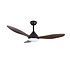 Deckenventilator Set Ø 120 cm Holz schwarz
