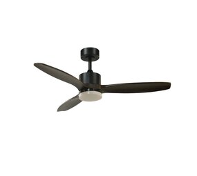 CristalRecord Deckenventilator Terre Ø 107 cm Holz schwarz CristalRecord Deckenventilator Terre Ø 107 cm Holz schwarz