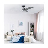 CristalRecord Deckenventilator Cimio Ø 122 cm Chrom matt