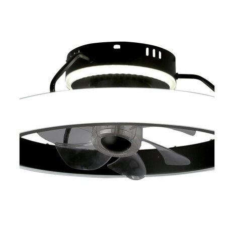 CristalRecord Deckenventilator Dinirot Ø 50 cm schwarz CristalRecord Deckenventilator Dinirot Ø 50 cm schwarz