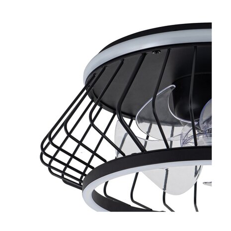 CristalRecord Deckenventilator Cobra Ø 50 cm schwarz