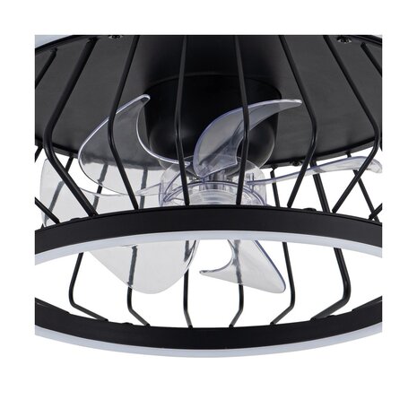 CristalRecord Deckenventilator Cobra Ø 50 cm schwarz