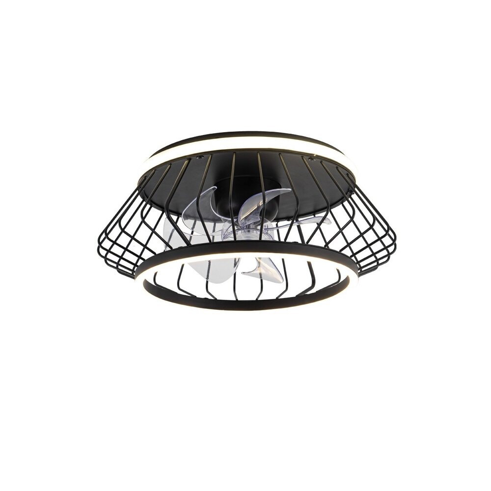 CristalRecord Deckenventilator Cobra Ø 50 cm schwarz