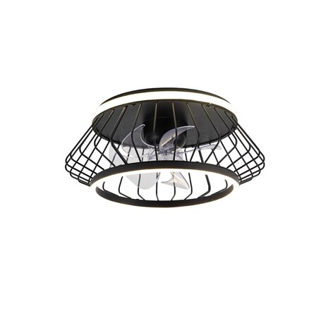 CristalRecord Deckenventilator Cobra Ø 50 cm schwarz