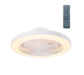 CristalRecord Deckenventilator Moli WIFI Ø 50 cm RGB weiß