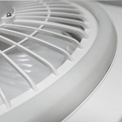 CristalRecord Deckenventilator Moli WIFI Ø 50 cm RGB weiß