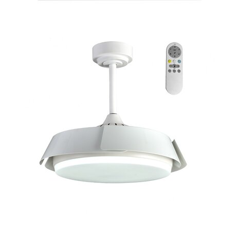 CristalRecord Deckenventilator Batan WIFI Ø 107 cm weiß