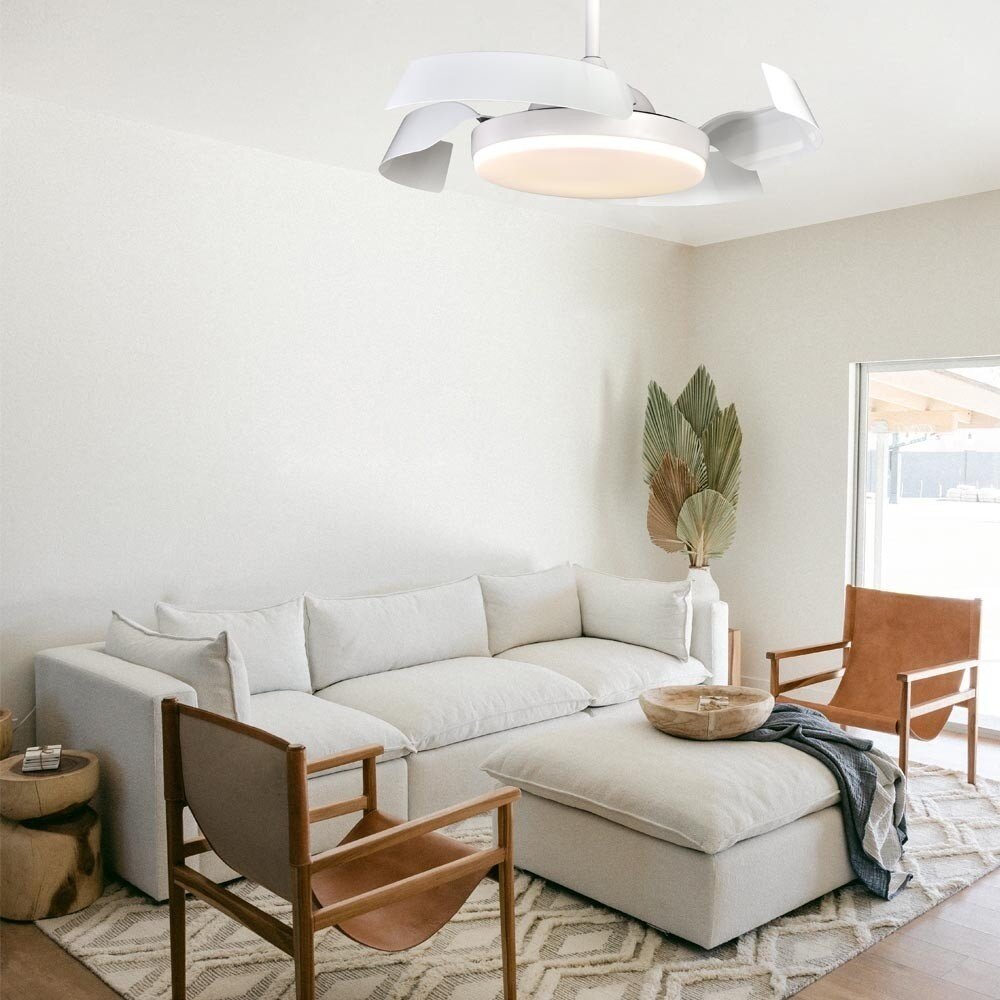 CristalRecord Deckenventilator Batan WIFI Ø 107 cm weiß