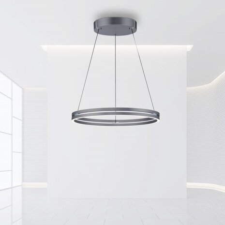 Neuhaus PURE Hängeleuchte E-Loop e-Lift Ø 70 cm Dunkelgrau Neuhaus PURE Hängeleuchte E-Loop e-Lift Ø 70 cm Dunkelgrau