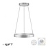 Hängeleuchte E-Clipse e-Lift Ø 70 cm Chrom matt Hängeleuchte E-Clipse e-Lift Ø 70 cm Chrom matt