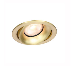 Artdelight Einbaustrahler Alice Ø 9 cm GU10 matt gold
