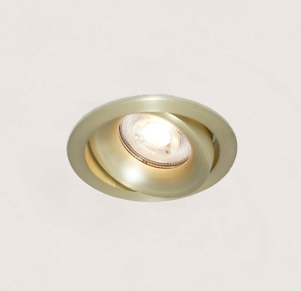 Artdelight Einbaustrahler Alice Ø 9 cm GU10 matt gold