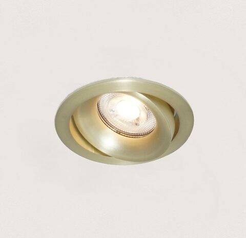 Artdelight Einbaustrahler Alice Ø 9 cm GU10 matt gold