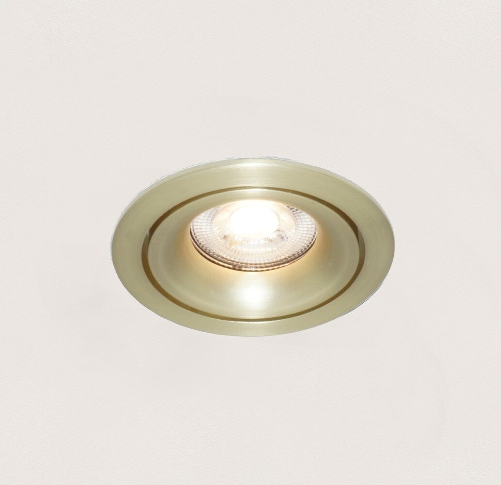 Artdelight Einbaustrahler Alice Ø 9 cm GU10 matt gold