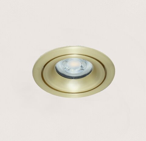 Artdelight Einbaustrahler Alice Ø 9 cm GU10 matt gold