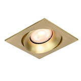 Artdelight Einbaustrahler Alice quadratisch 9 cm GU10 matt gold Artdelight Einbaustrahler Alice quadratisch 9 cm GU10 matt gold
