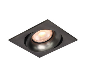 Artdelight Einbaustrahler Alice quadratisch 9 cm GU10 Licht bronze Artdelight Einbaustrahler Alice quadratisch 9 cm GU10 Licht bronze