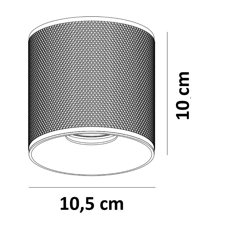 Artdelight Deckenleuchte Costa Ø 10,5 cm GU10 schwarz Artdelight Deckenleuchte Costa Ø 10,5 cm GU10 schwarz