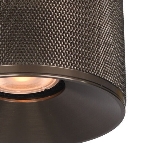 Artdelight Deckenleuchte Costa Ø 10,5 cm GU10 metallisch bronze