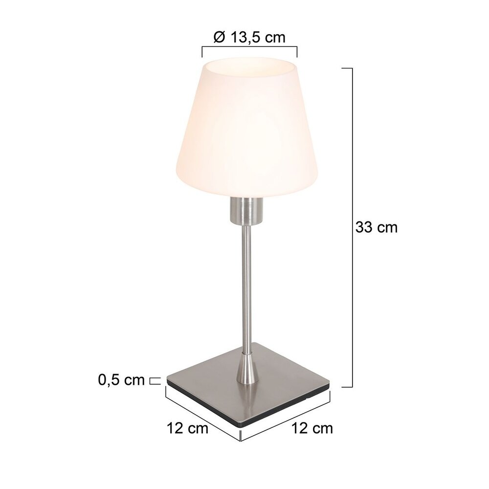 Steinhauer Tischleuchte Ancilla H 33 cm Chrom matt Steinhauer Tischleuchte Ancilla H 33 cm Chrom matt
